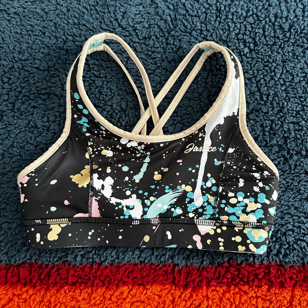 Justice girls reversible sports bra